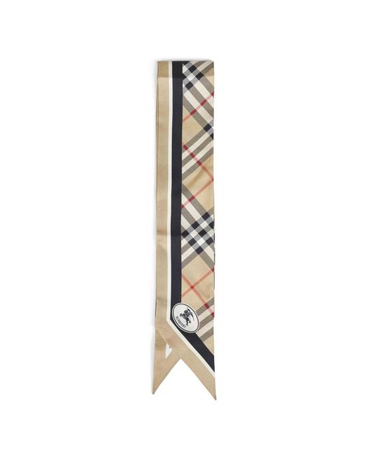Silky Scarves Burberry de color Metallic