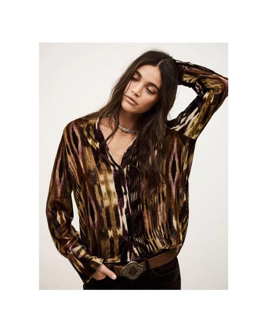 Ba&sh Brown Vany Blouse