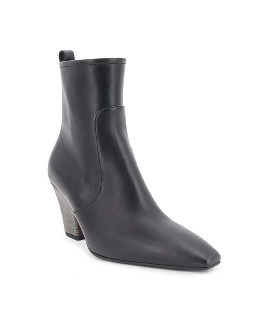 Brunello Cucinelli Black Heeled Boots