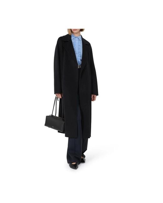 Max Mara Black Belted Coats