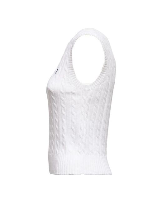 Polo Ralph Lauren White Round-Neck Knitwear