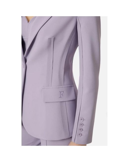 Elisabetta Franchi Purple Blazers