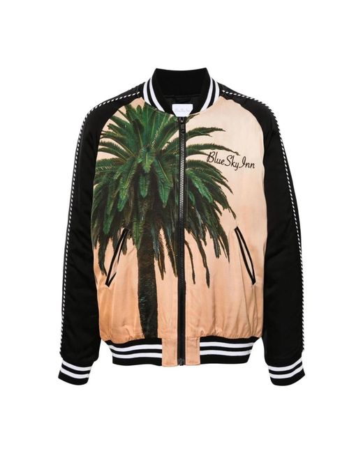 BLUE SKY INN Green Bomber Jackets for men