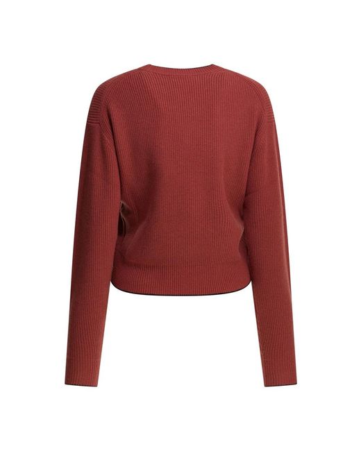 Chloé Red Round-Neck Knitwear