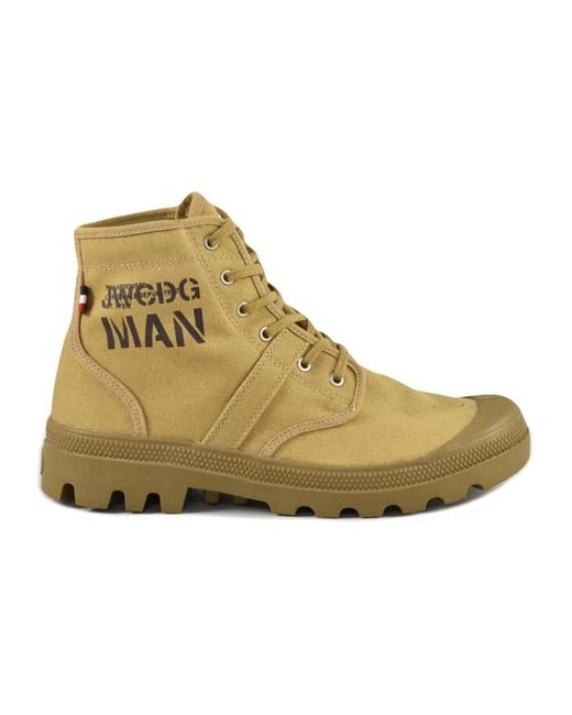 Junya Watanabe Green Lace-Up Boots for men