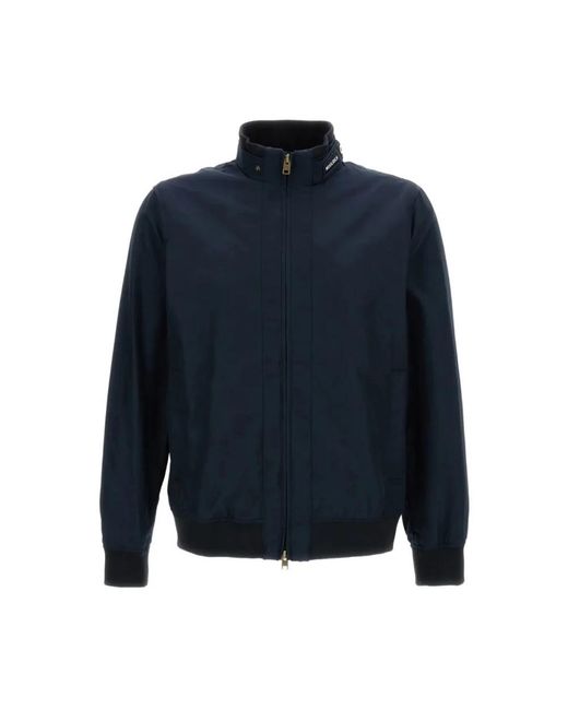 Woolrich Blue Bomber Jackets for men