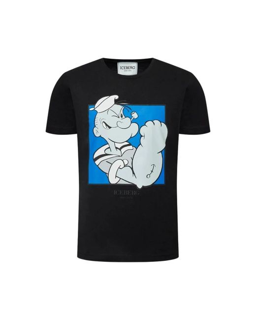 T-Shirts Iceberg pour homme en coloris Black