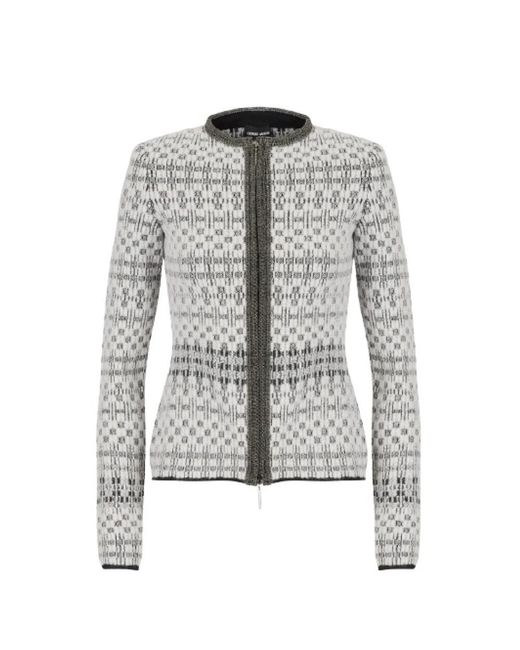 Cardigans Giorgio Armani de color Gray