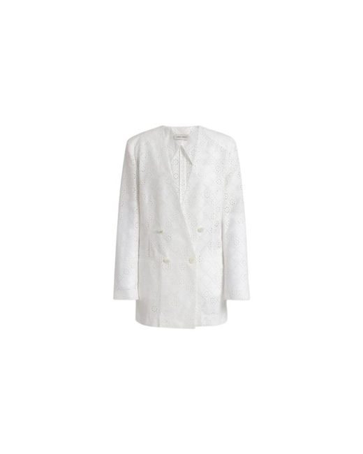 Blazers Alberta Ferretti de color White