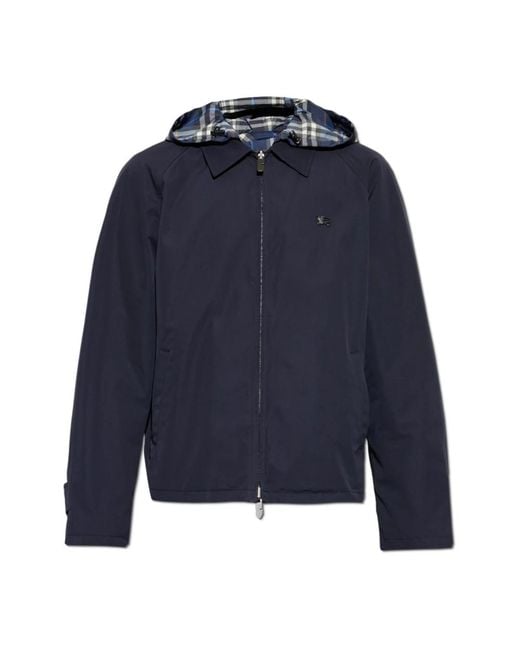 Burberry Blue Light Jackets for men