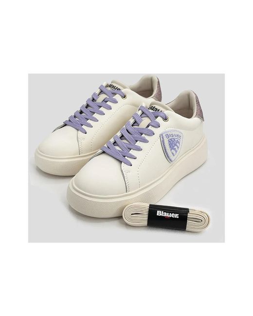 Blauer Venus sneaker weiß glitzer violett in White für Herren