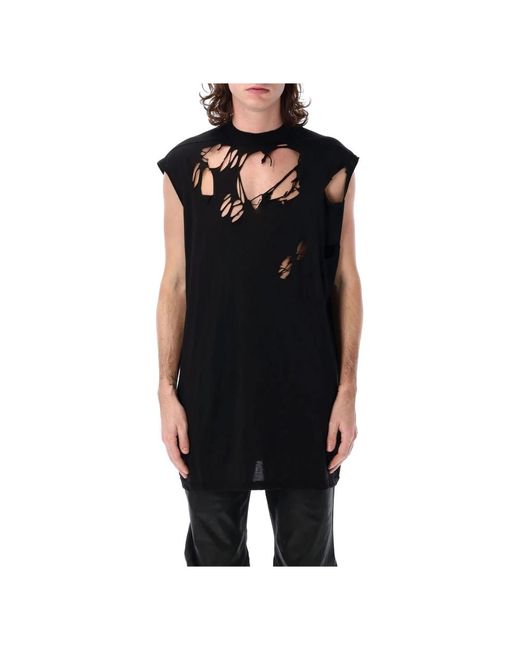 Sleeveless Tops di Rick Owens in Black da Uomo