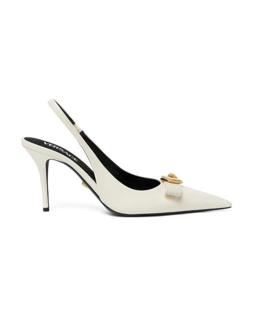 Versace White Pumps