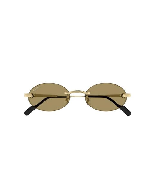 Cartier Metallic Sunglasses