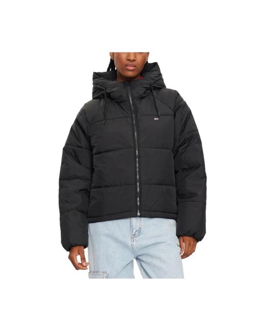 Tommy Hilfiger Black Winter Jackets