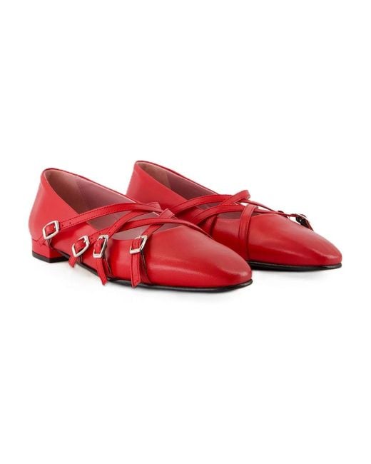 CAREL PARIS Red Ballerinas