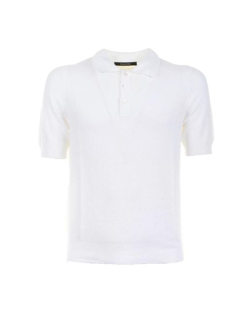 Tagliatore White Polo Shirts for men