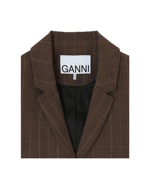 Ganni Brown Blazers