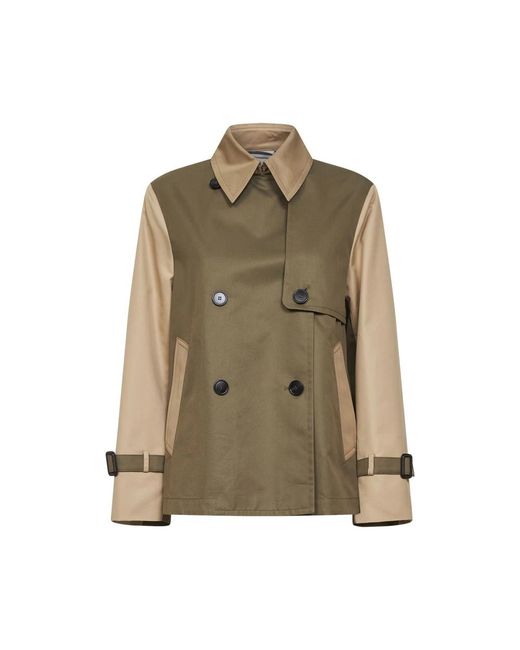 Weekend by Maxmara Green Trench Coats