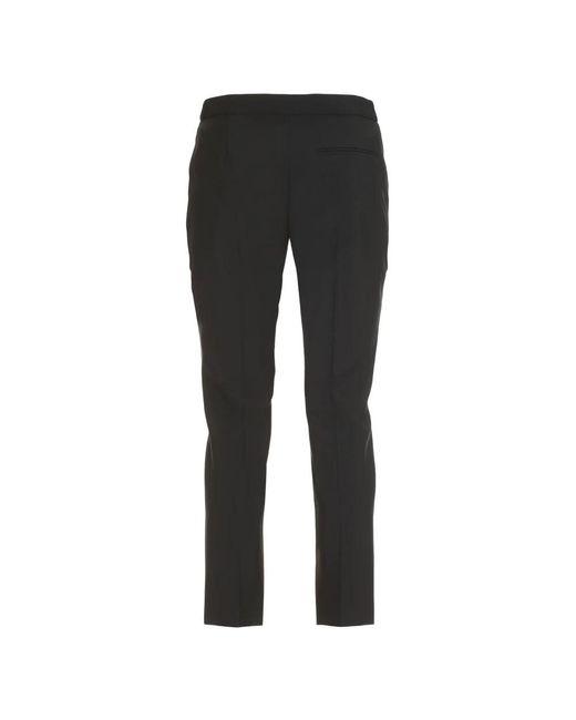 McQueen Black Cropped Trousers