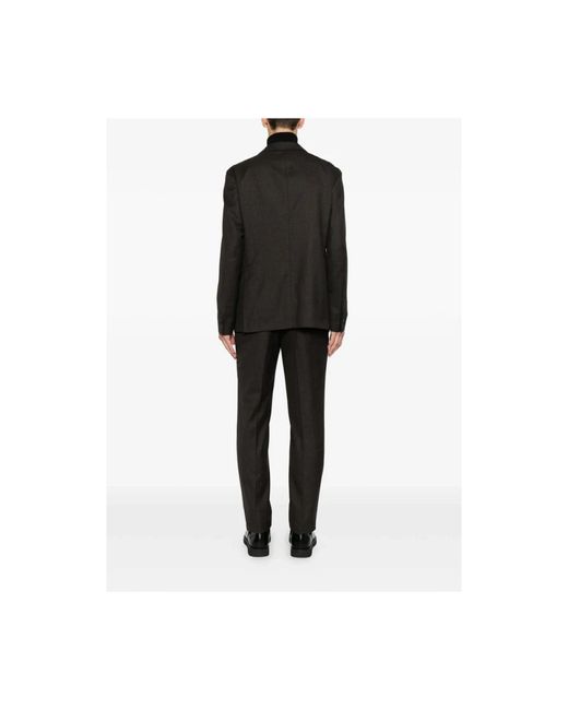 Tagliatore Kostuums ,Bruin ,Tweed Tweedelig Pak in het Black voor heren