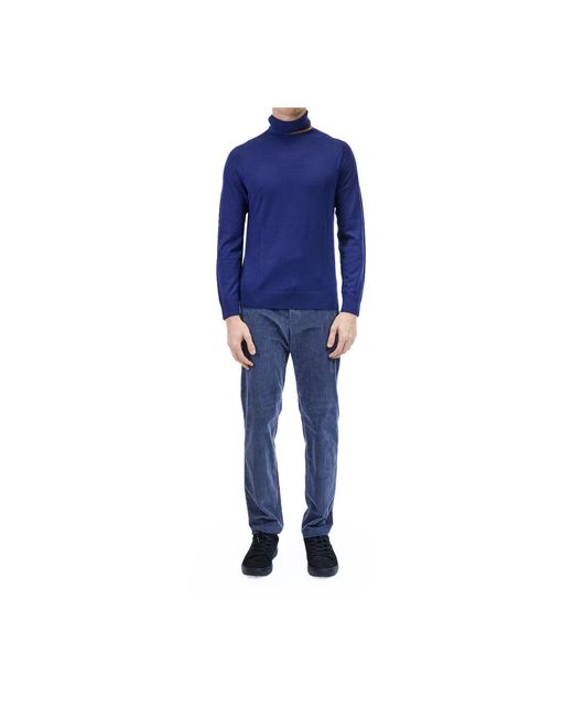 Paul Smith Blue Turtlenecks for men