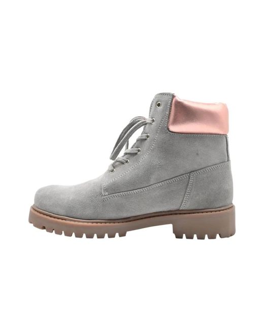 U.S. POLO ASSN. Gray Lace-Up Boots