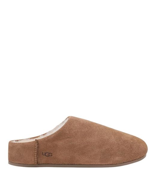 Ugg Schoenen ,Bruin ,Leer Elea Slip-On in het Brown