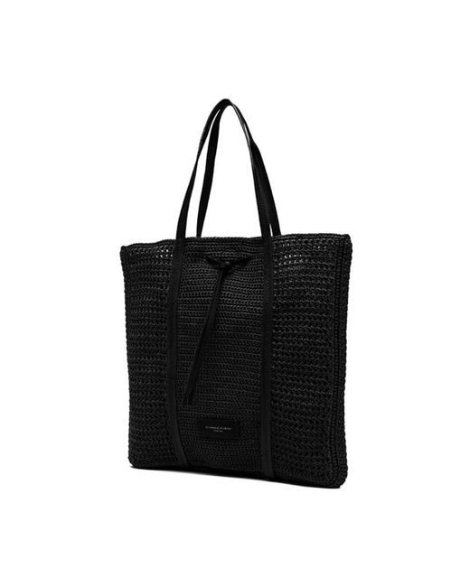 Gianni Chiarini Black Gehäkelte Einkaufstasche