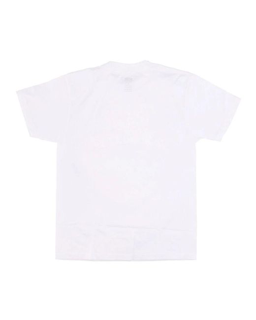 Obey Klassisches Butterfly Tee Weiß Herren T-Shirt in Pink für Herren