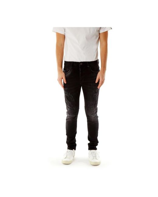 Elias Rumelis Black Slim Fit Jeans for men