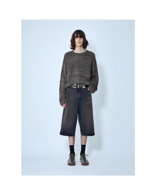 Our Legacy Gray Denim Shorts for men
