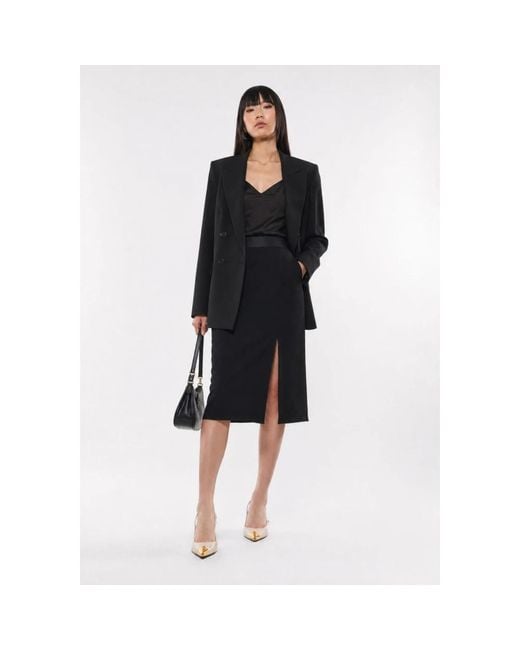 Midi Skirts Imperial de color Black