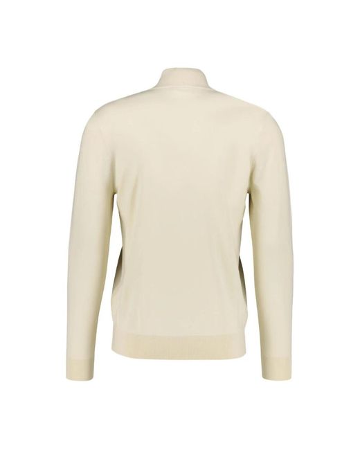 Profuomo Luxury Basic Half Zip in het Natural voor heren