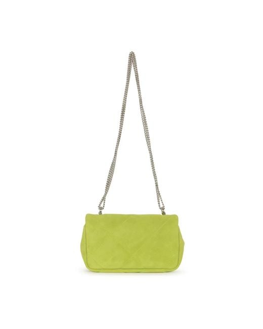 Tory Burch Groene Diamant Quilt Mini Flap Tas in het Green