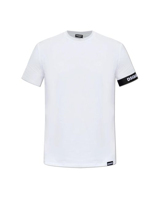 DSquared² Tops ,Wit ,Katoen Ondergoed T-Shirt Met Een Ronde Hals in het White voor heren