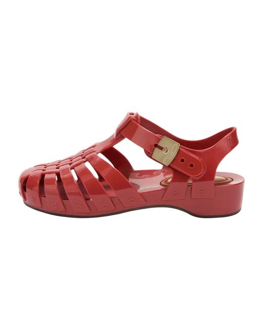 Flat Sandals di Scholl in Red