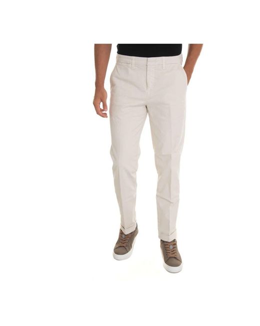 Fay Gray Slim-Fit Trousers for men