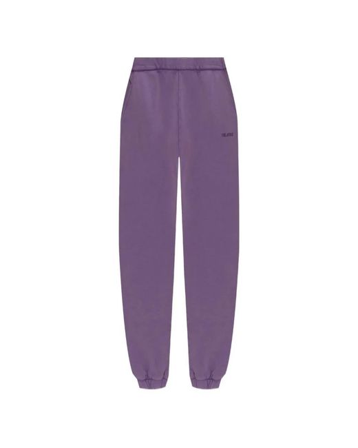 The Attico Broeken ,Paars ,Katoen Long Pant in het Purple