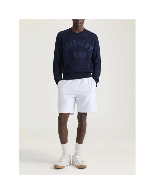 Givenchy Paris Knit Sweater in het Blue voor heren