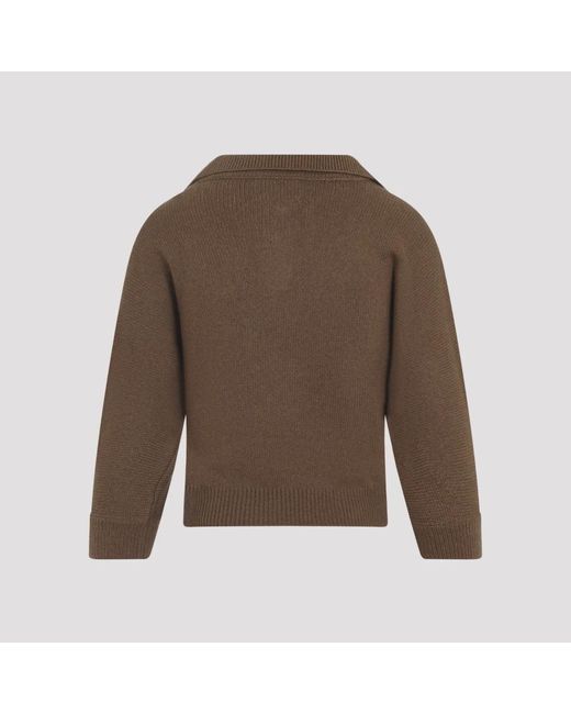 Khaite V-Neck Knitwear in het Brown