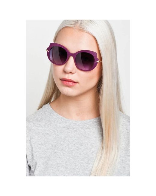Caroline Abram Violett handgefertigte nylon metall brille in Purple für Herren