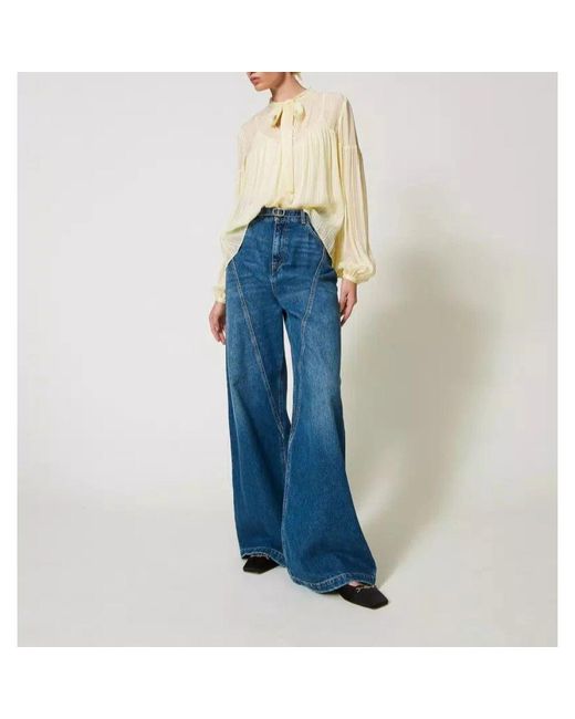 Wide Jeans di Twinset in Blue
