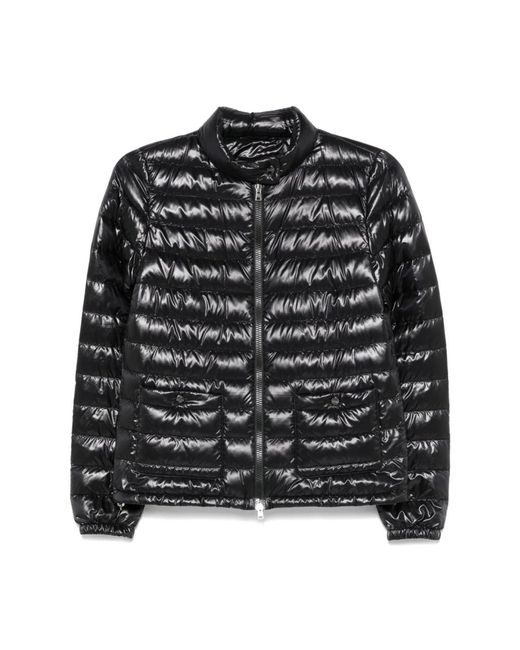 Herno Jassen ,Zwart ,Zwarte Elegante Jas Voor Vrouwen in het Black