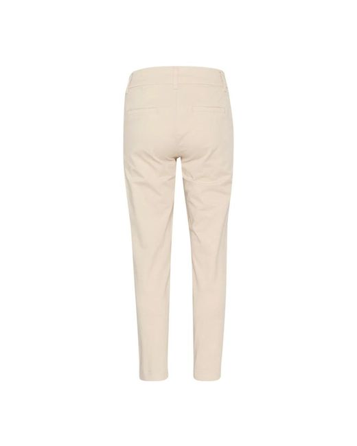 Part Two Broeken ,Katoen Franse Eik Casual Fit Broek in het Natural
