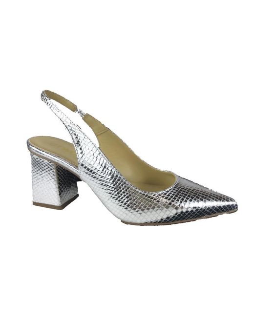 CTWLK Schoenen ,Grijs ,Tampa Pump Schoenen in het Metallic