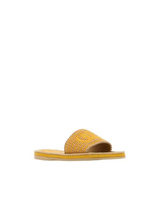 Chloé Yellow Sand Sabot