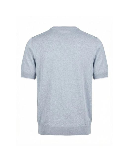 Peserico Gray Round-Neck Knitwear for men