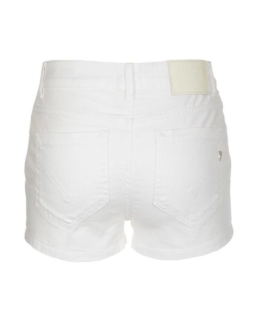 Dondup White Short Shorts