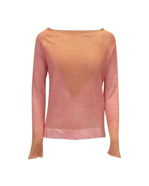 ALESSANDRO ASTE Pink Long Sleeve Tops